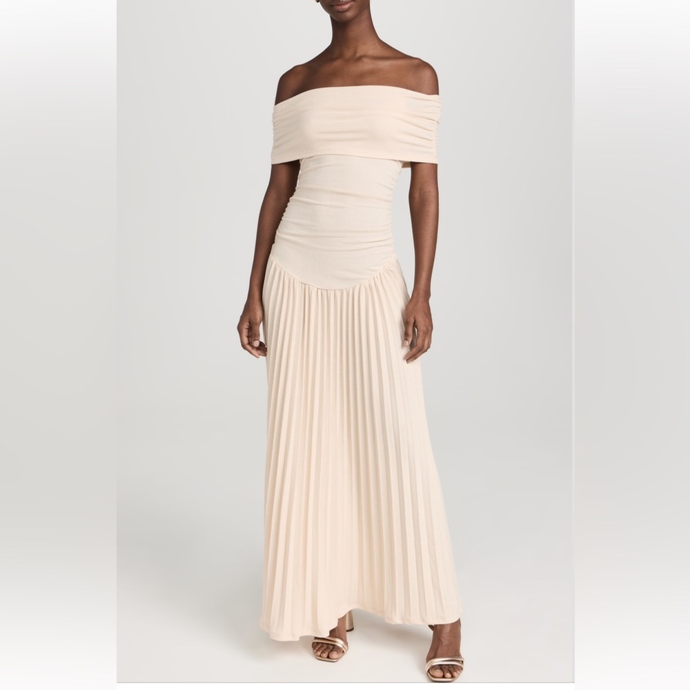 Lioness Field of Dreams Maxi Dress in oatmeal, xs